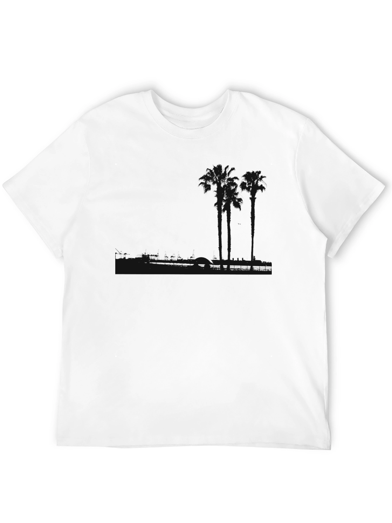 Plain Black Crew Neck Short Sleeve T-Shirt