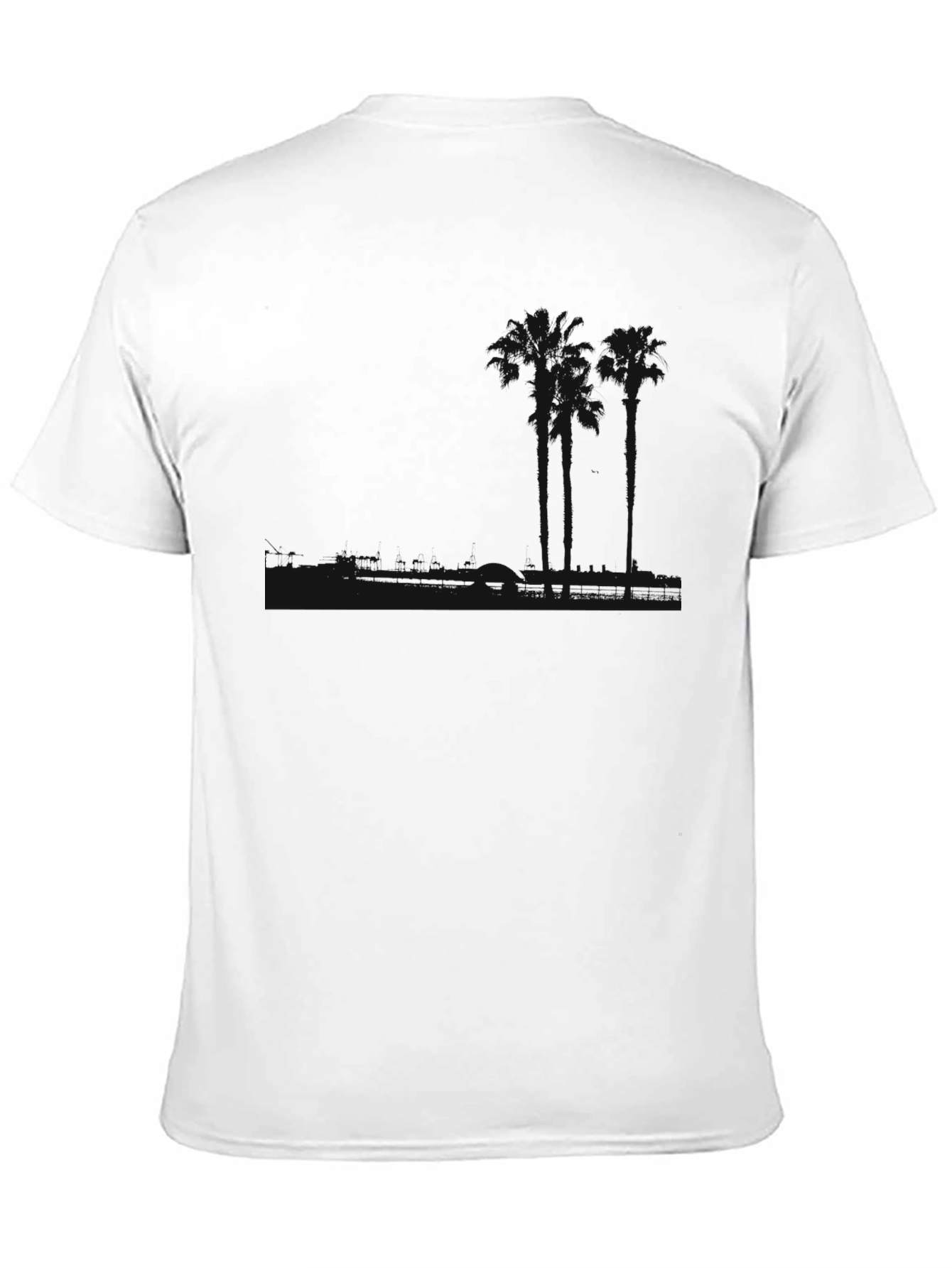 Plain Black Crew Neck Short Sleeve T-Shirt
