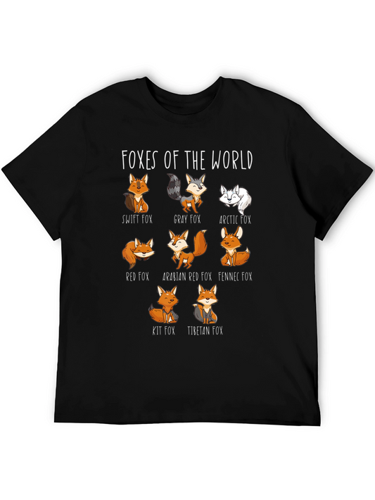 Foxes of the World Graphic T-Shirt
