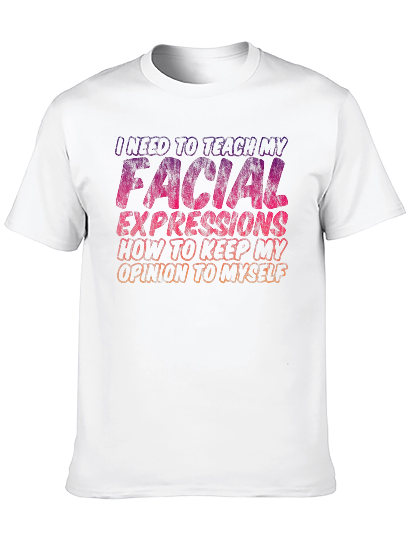 Funny Graphic Tee - Facial Expressions