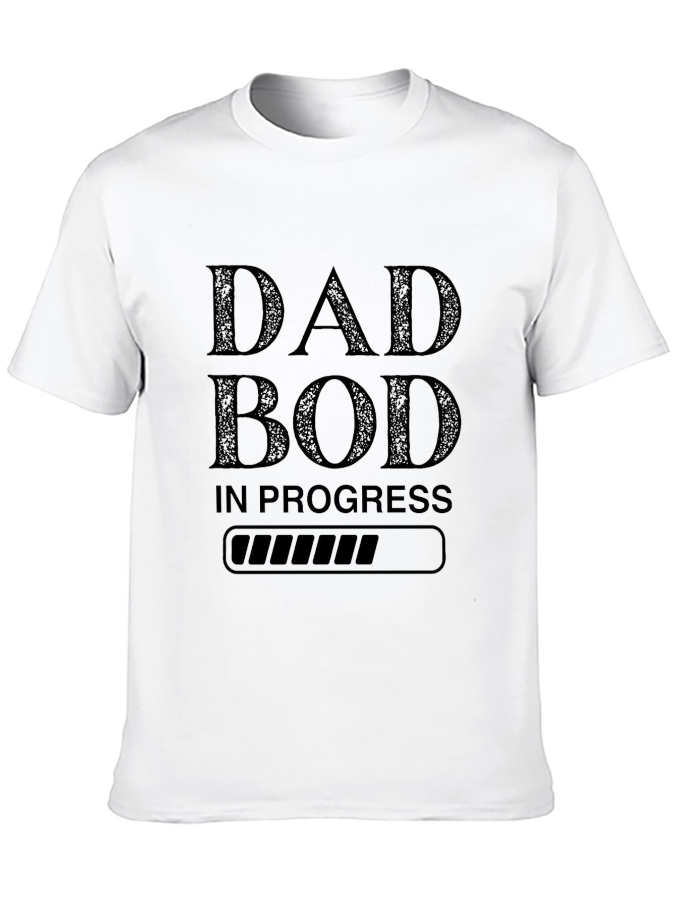 Dad Bod In Progress Funny Black T-Shirt