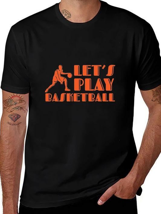 Lets Play Basketball Graphic Tee