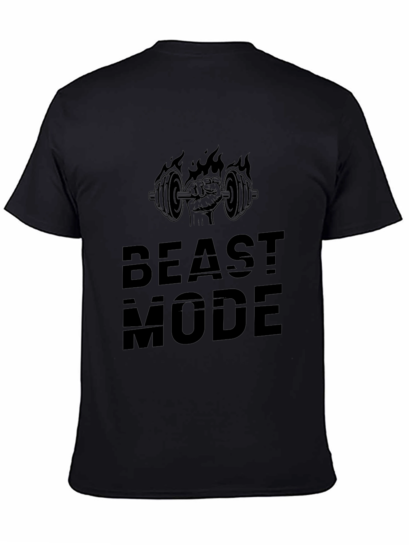 Beast Mode Black T-Shirt - Gym Workout Apparel