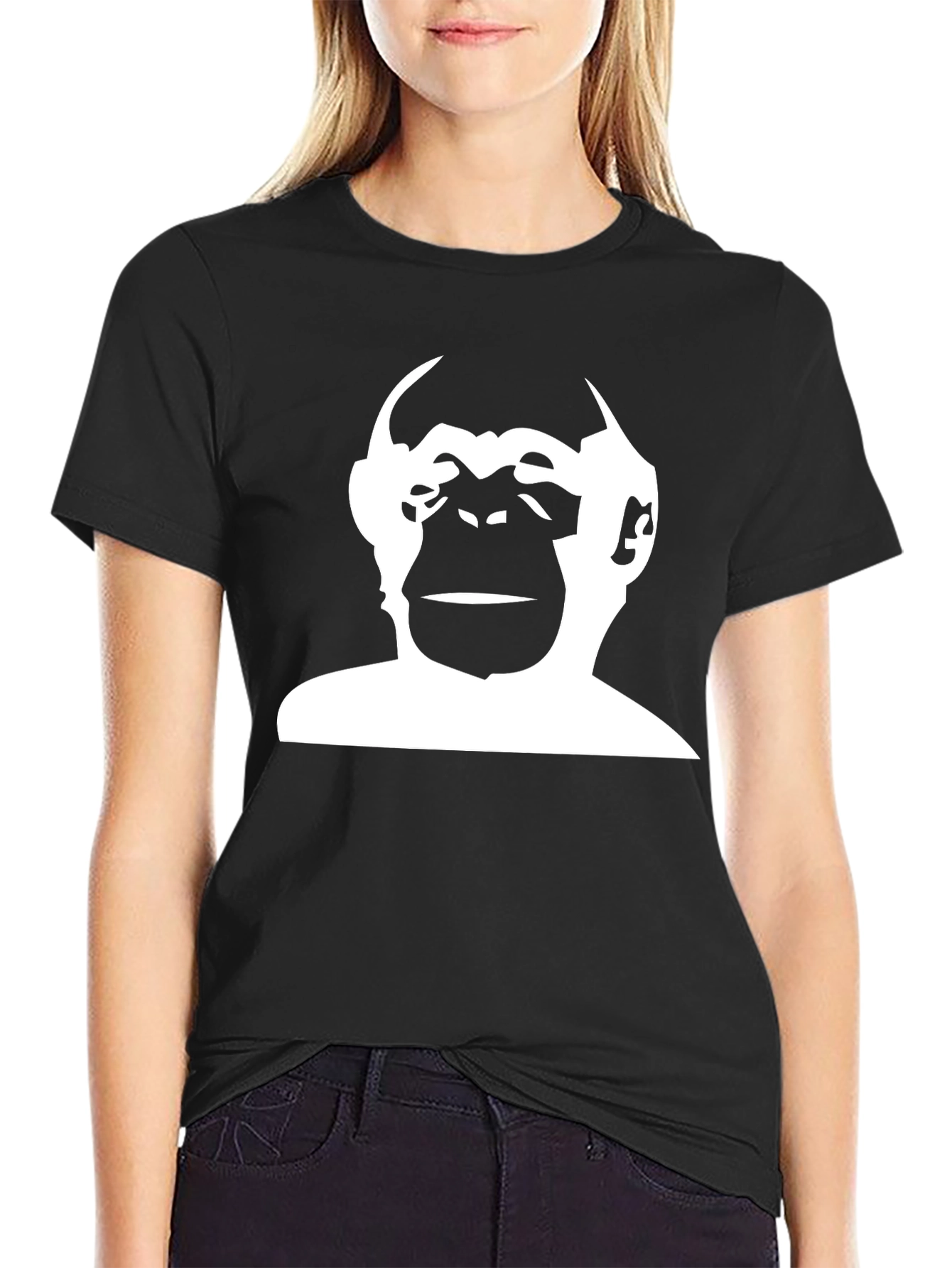 Black Monkey Graphic Tee - Modern Style