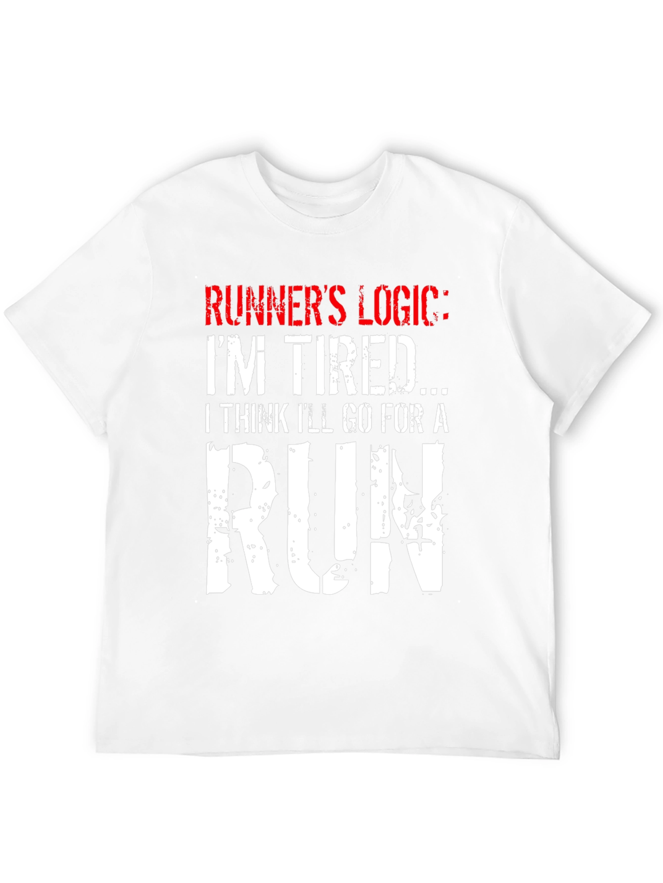 Runners Logic Graphic Tee - Black Cotton