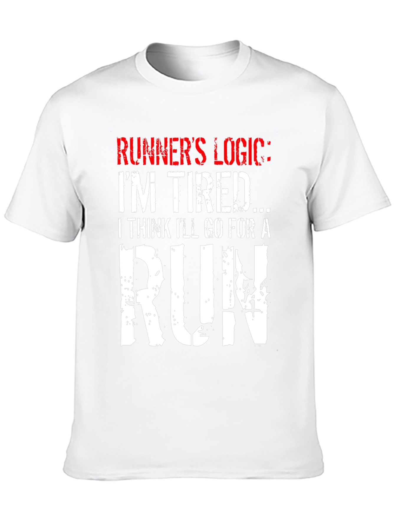 Runners Logic Graphic Tee - Black Cotton