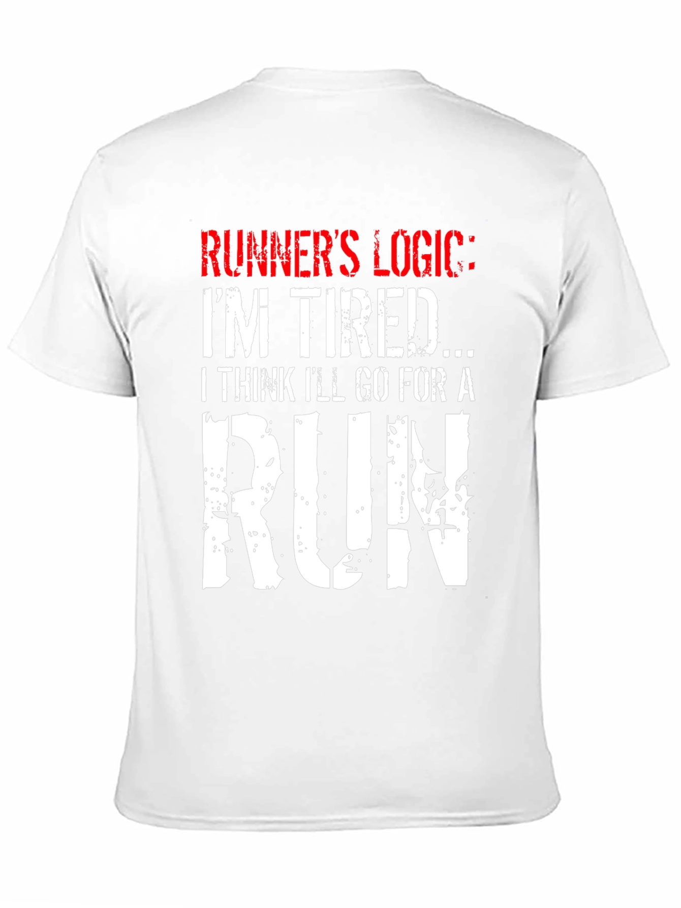 Runners Logic Graphic Tee - Black Cotton