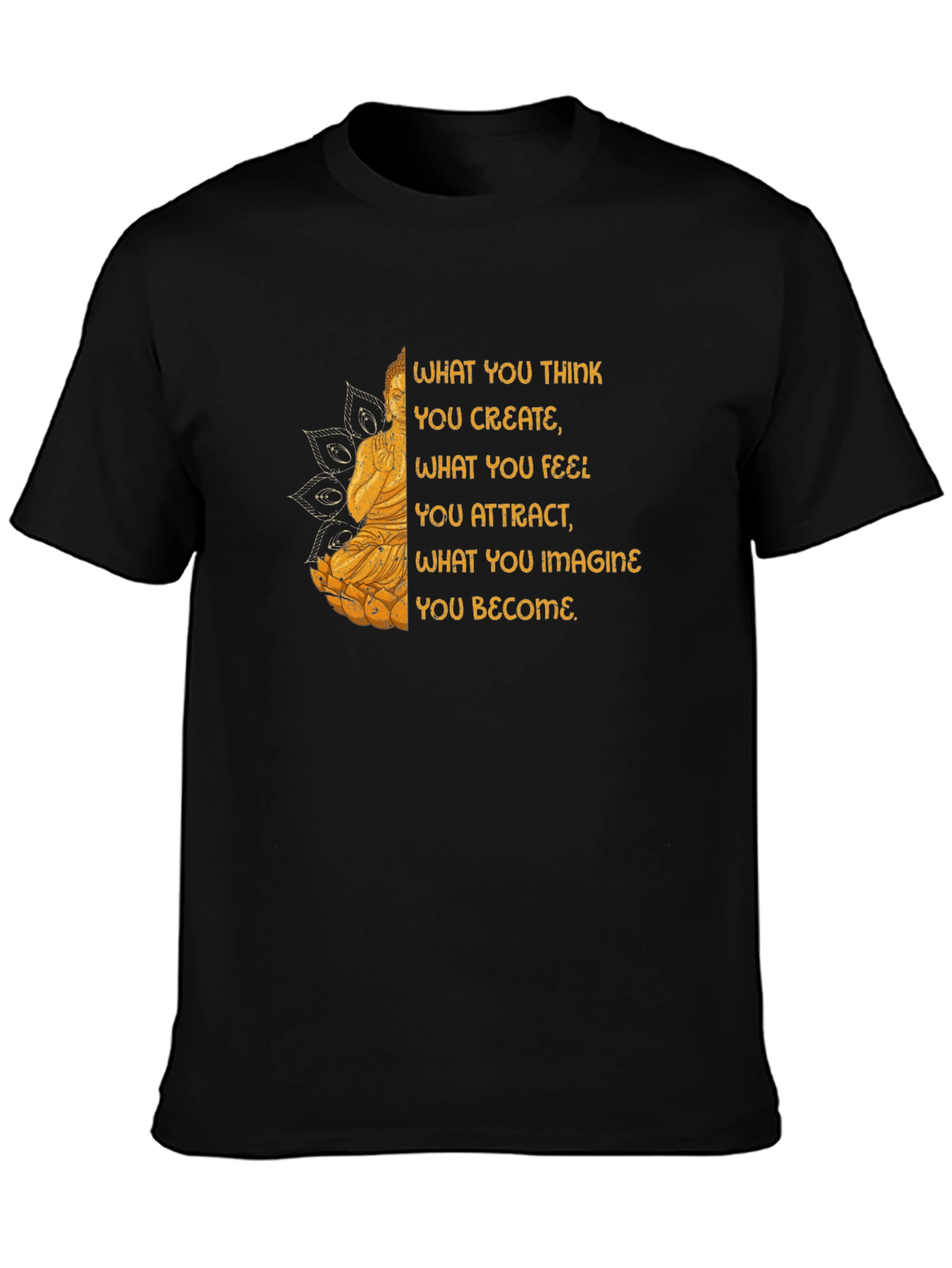 Buddha Graphic Tee - Think Create Imagine
