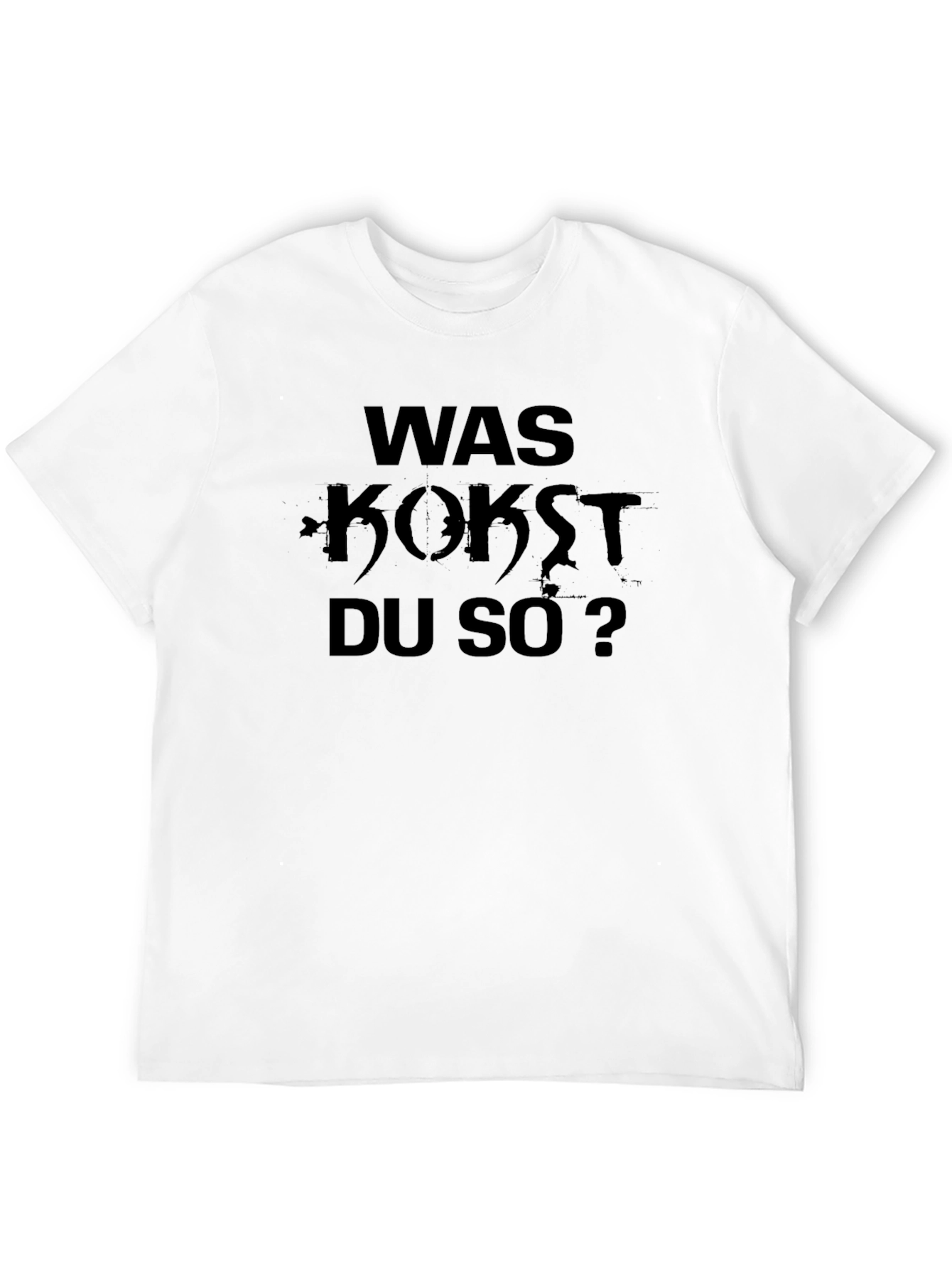 Was Kokst Du So? Black Graphic T-Shirt