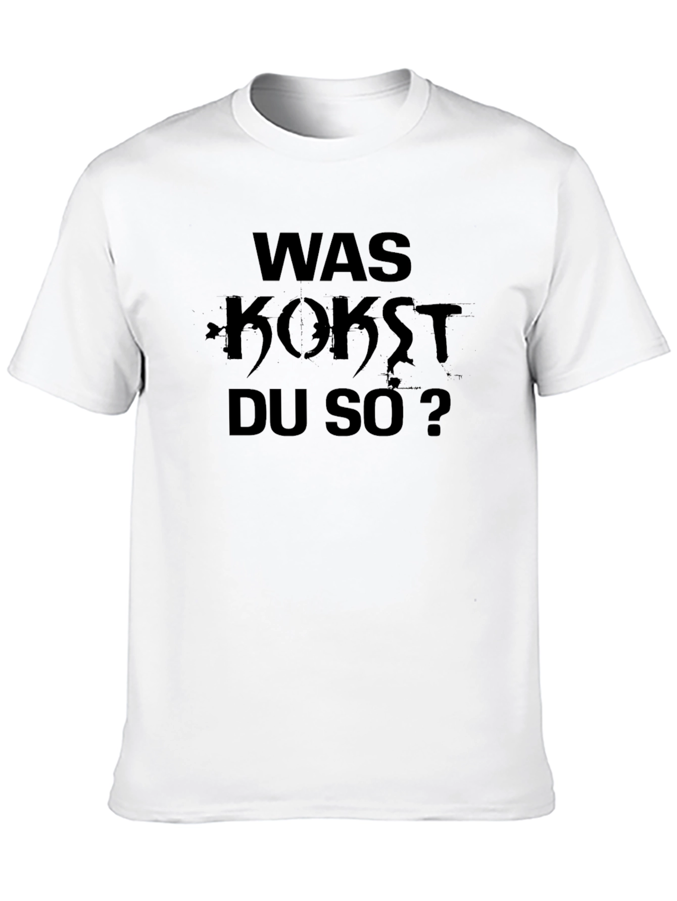 Was Kokst Du So? Black Graphic T-Shirt