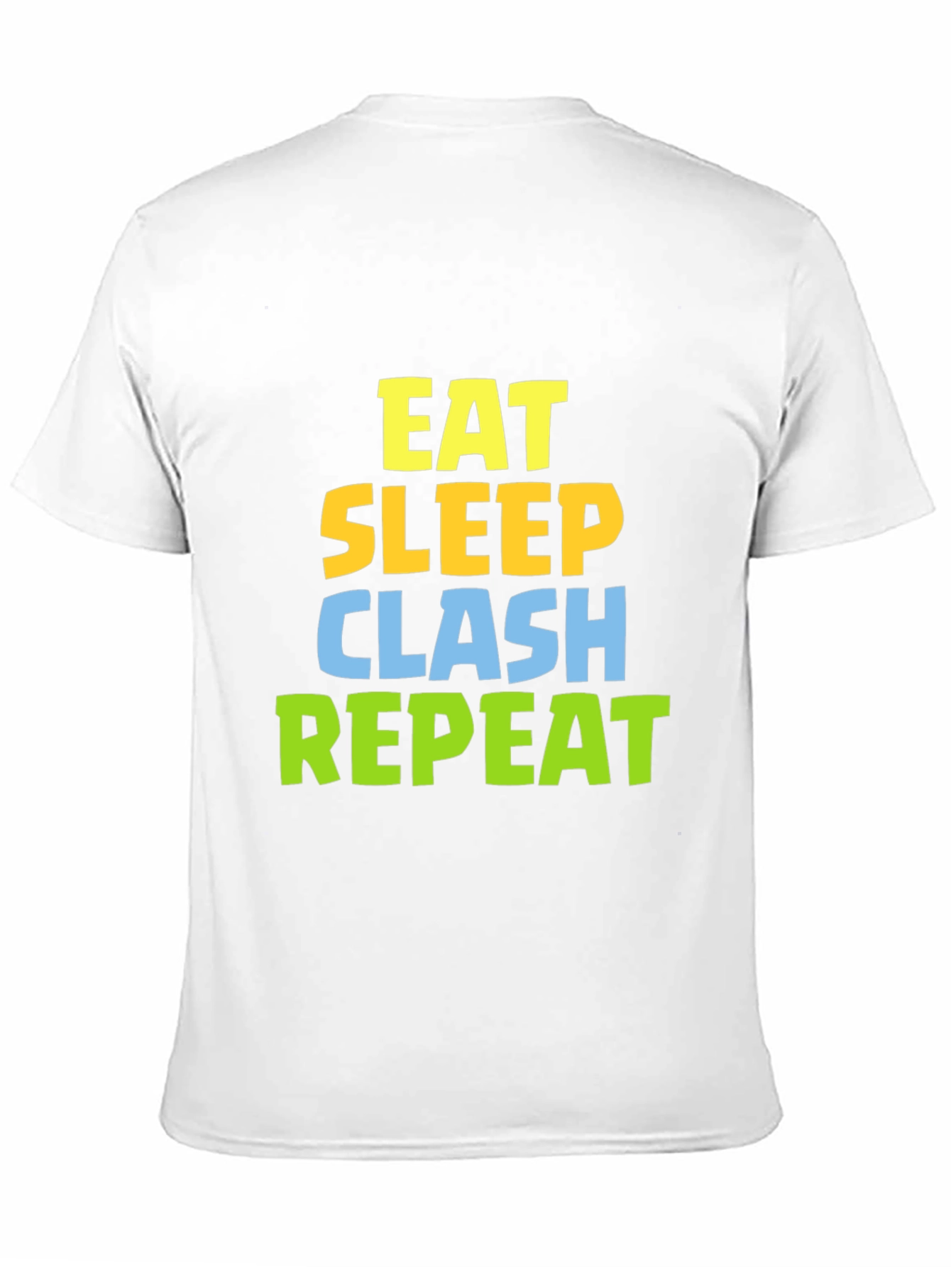 Eat Sleep Clash Repeat Black T-Shirt
