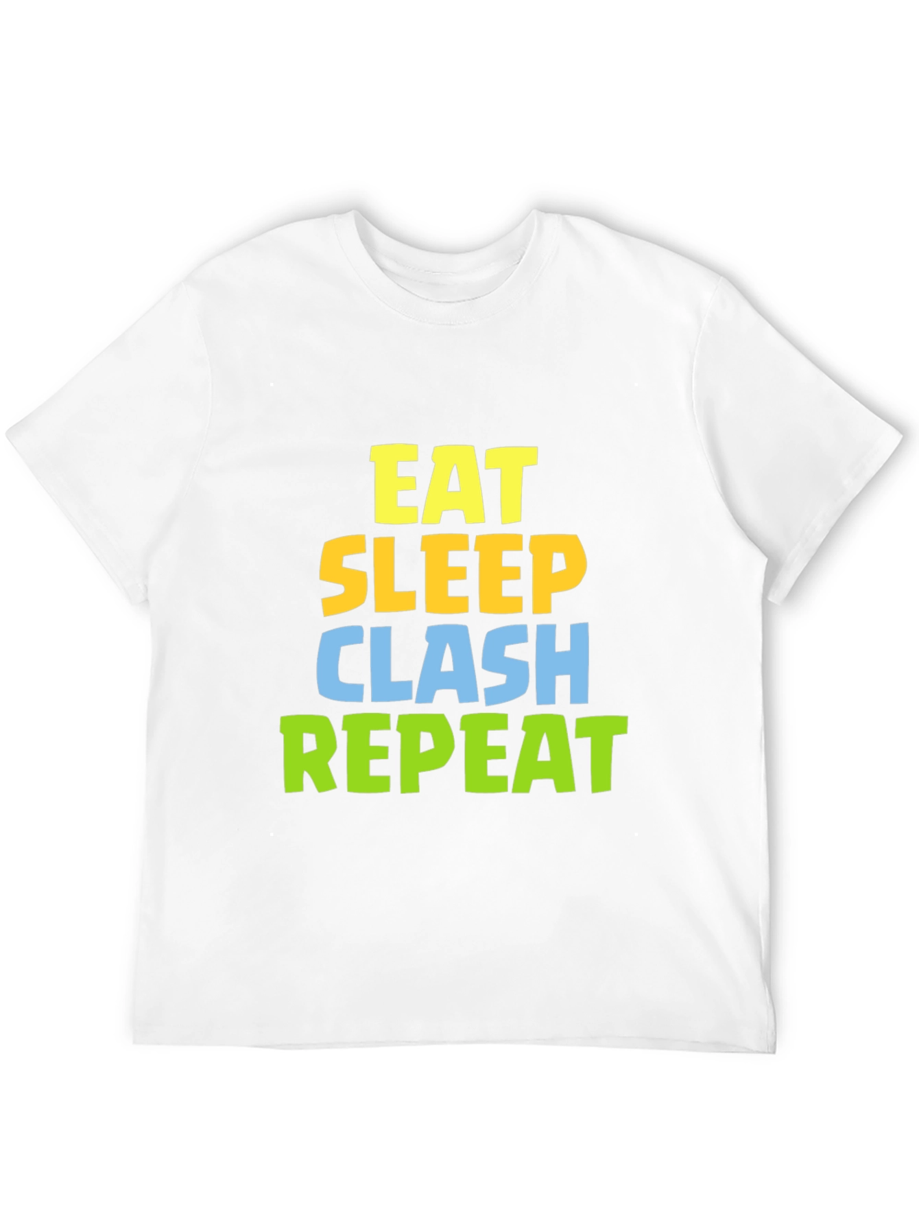 Eat Sleep Clash Repeat Black T-Shirt