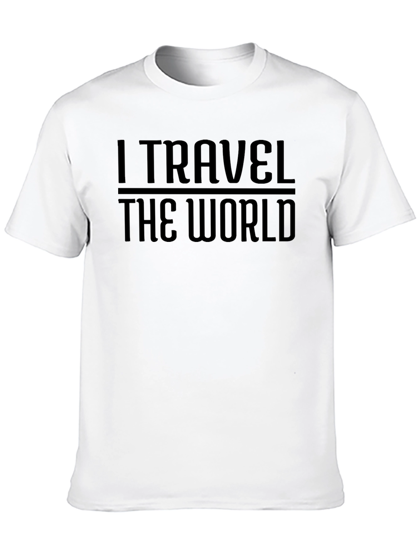 I Travel The World Graphic Tee - Black
