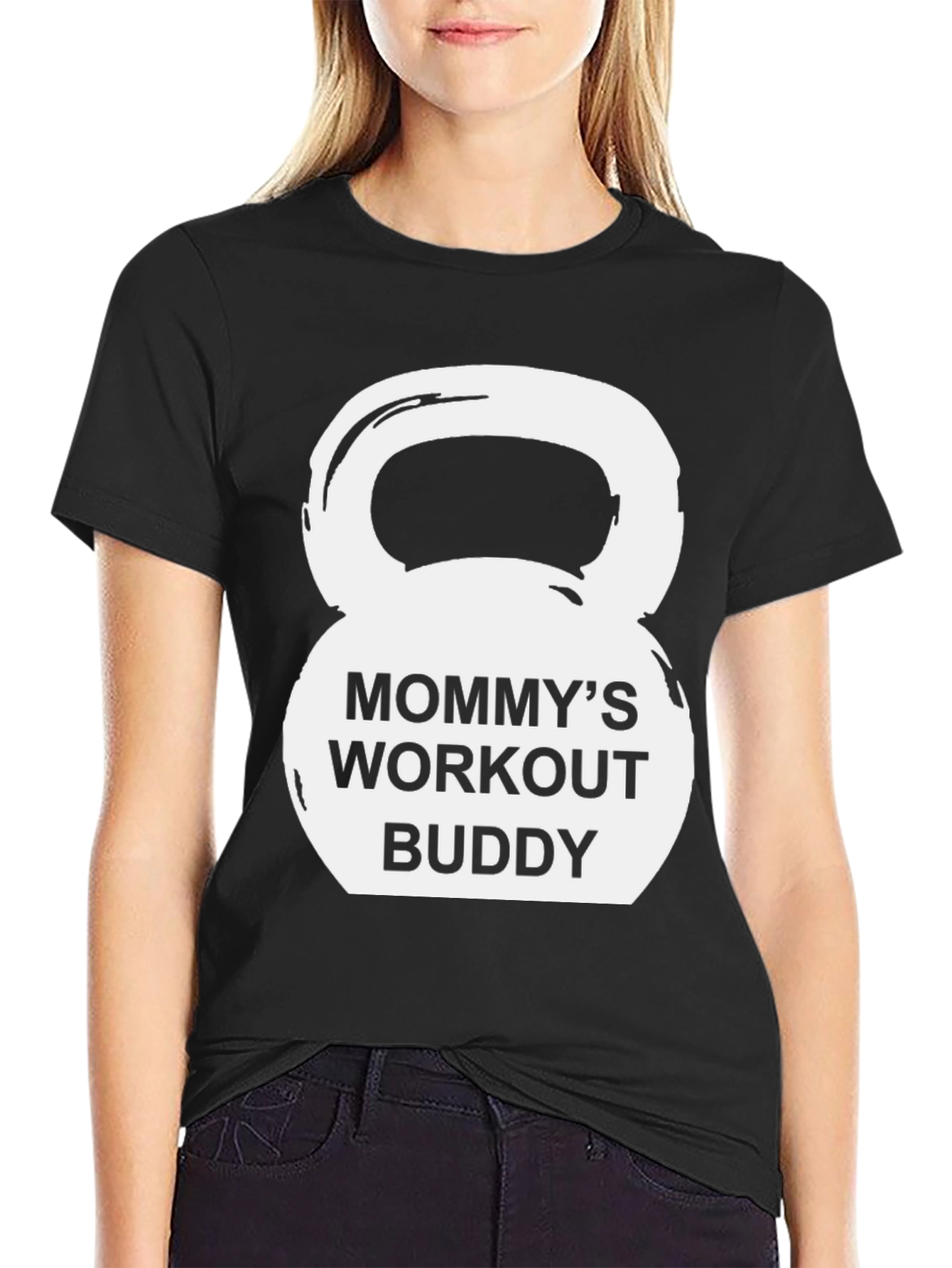 Mommys Workout Buddy Graphic Tee