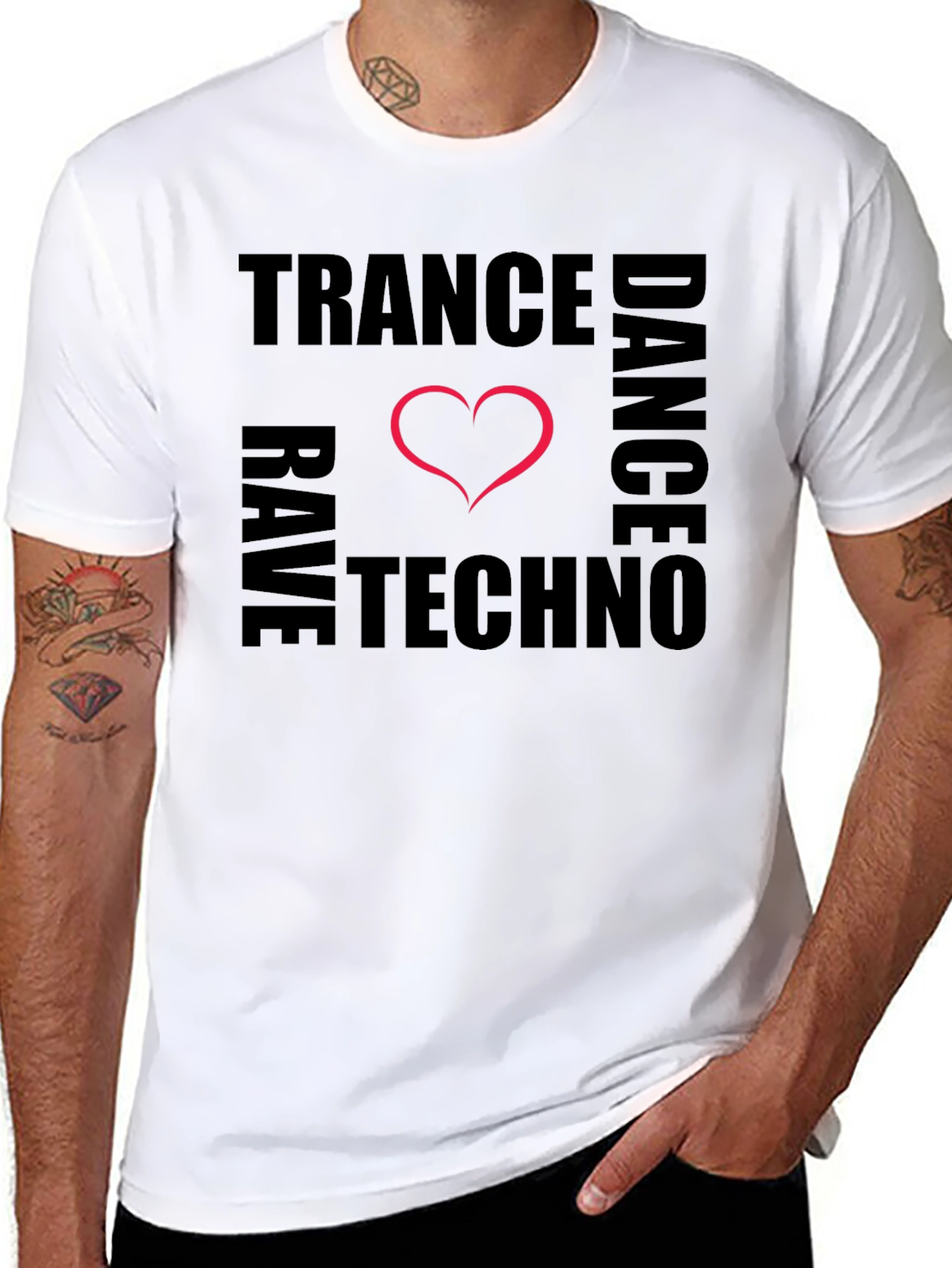 Trance Rave Techno Dance T-Shirt - Music Lover Tee