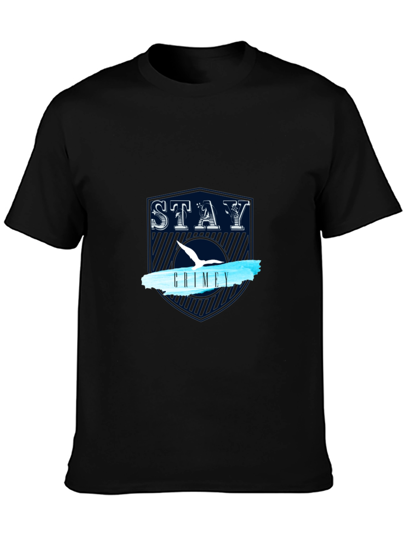 Stay Grimey Black Graphic Tee