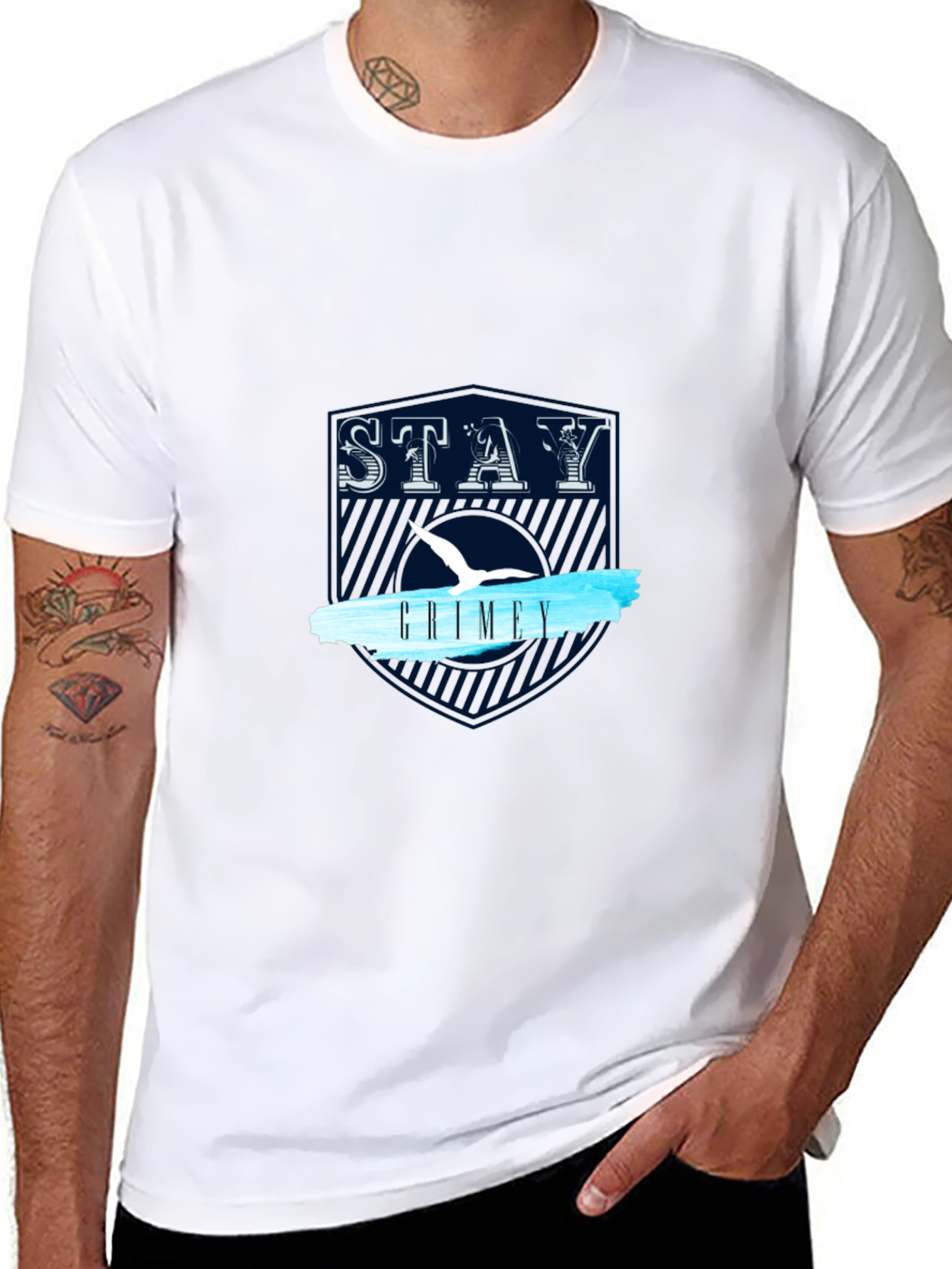 Stay Grimey Black Graphic Tee