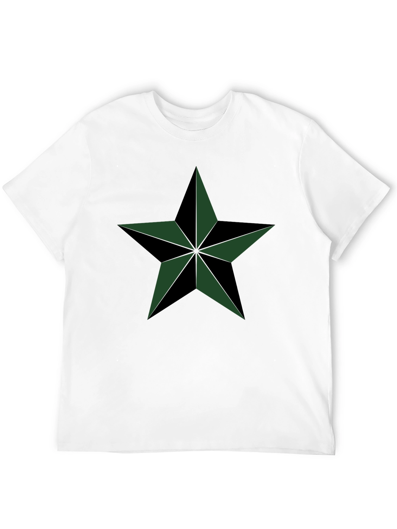 Stylish Black T-Shirt with Star Design