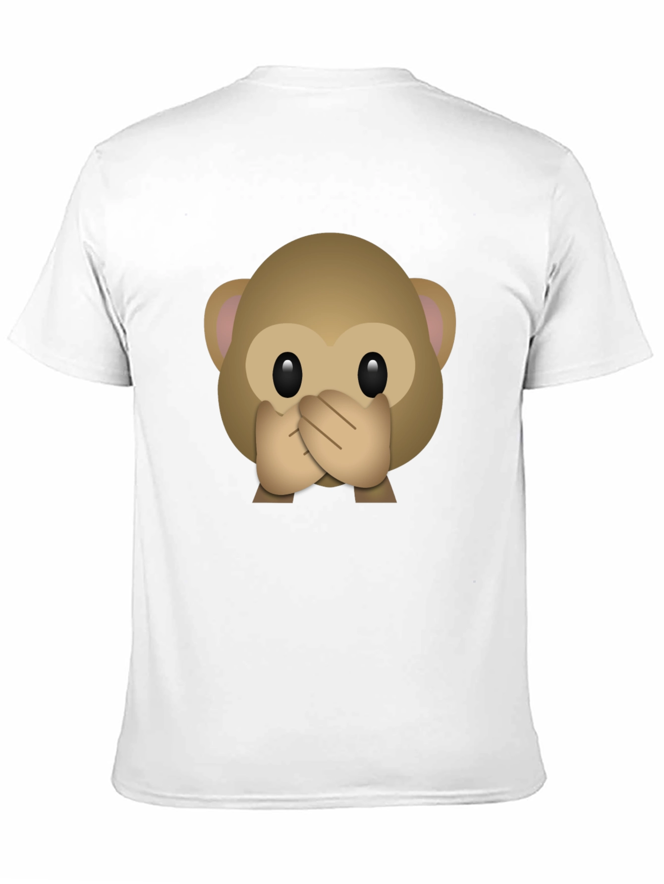 Speak No Evil Monkey Emoji Graphic T-Shirt