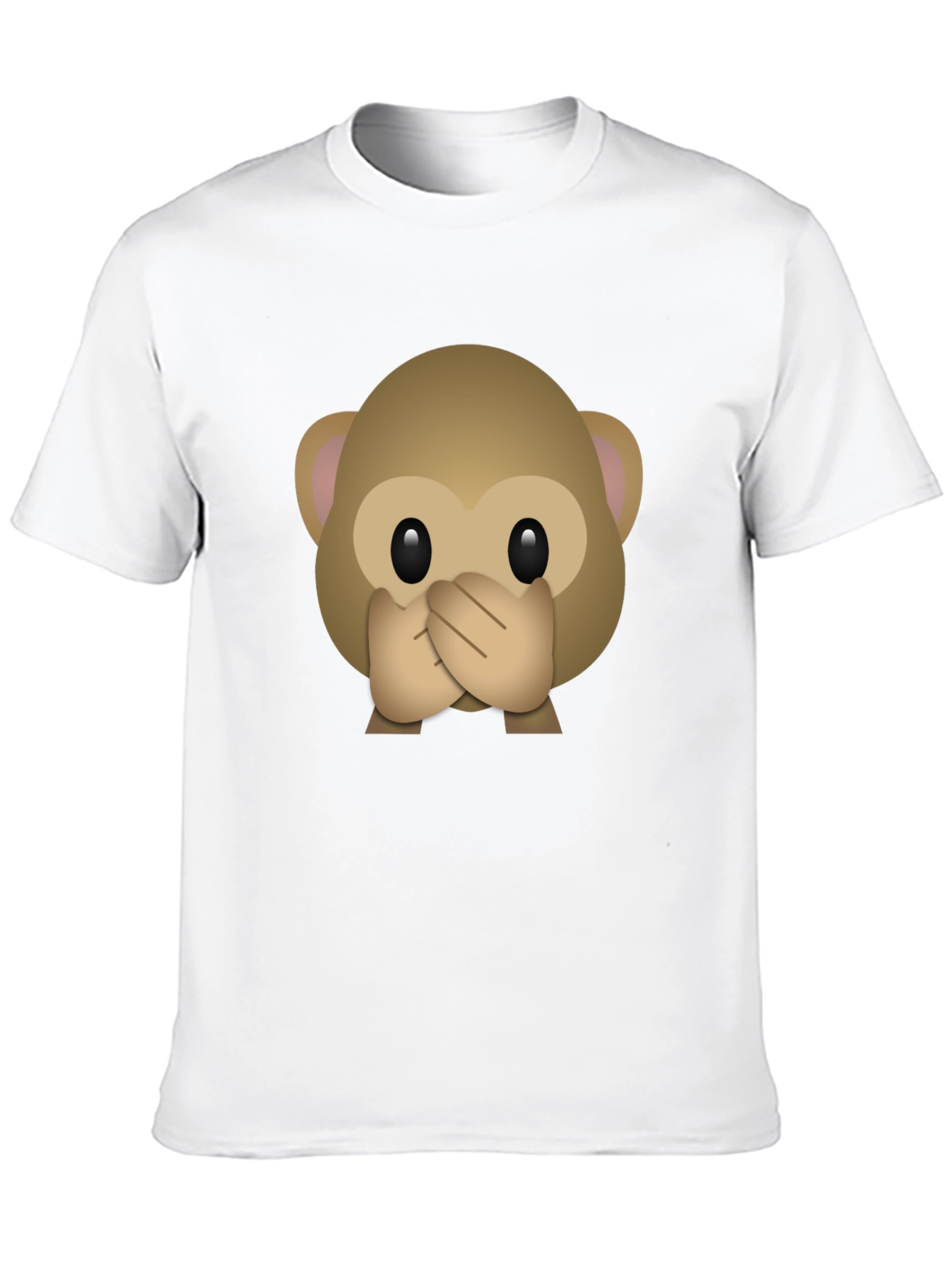 Speak No Evil Monkey Emoji Graphic T-Shirt