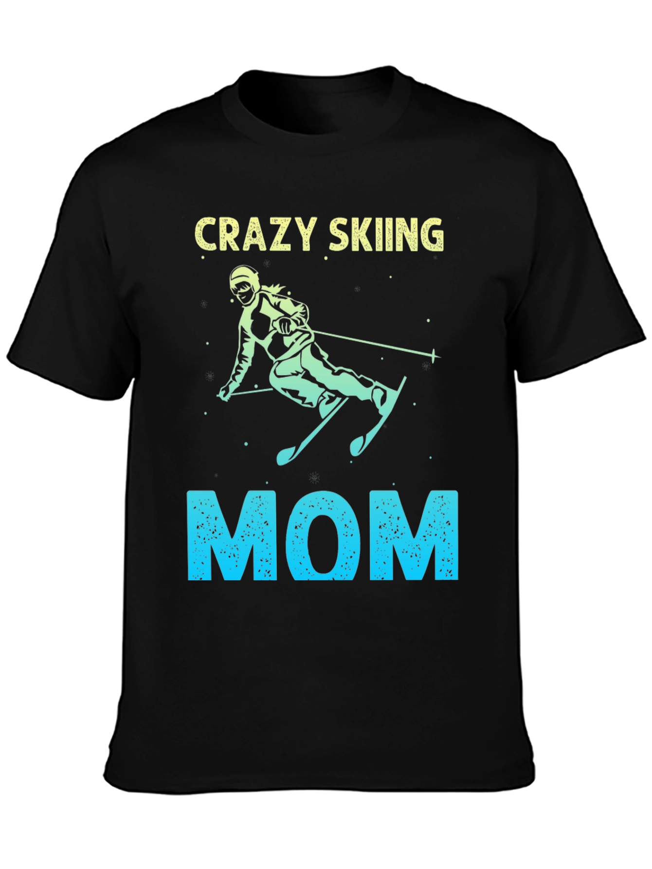 Crazy Skiing Mom Graphic Tee