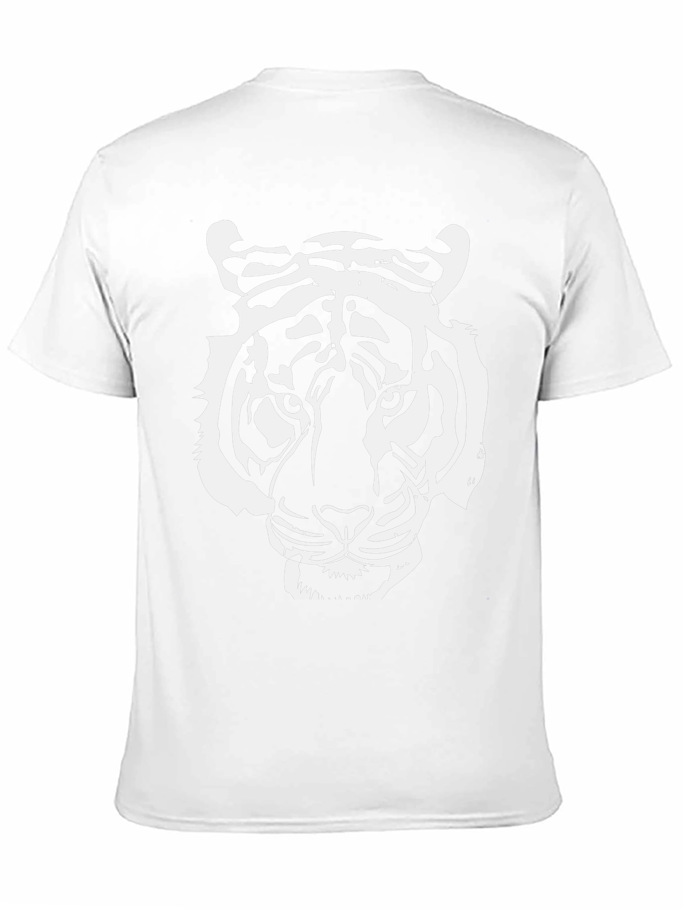 Bold Tiger Graphic Tee - Black Cotton T-Shirt