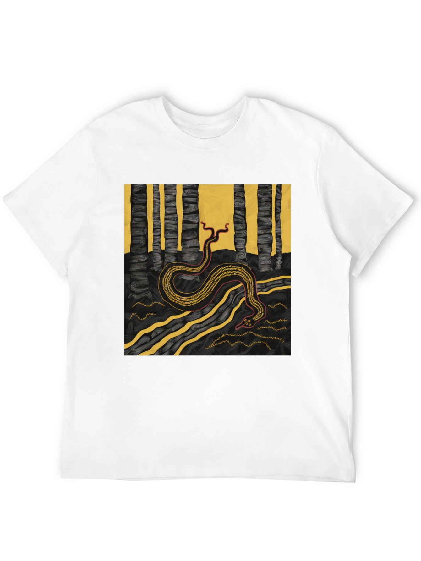 Serpentine Forest Tee - Unique Graphic Print