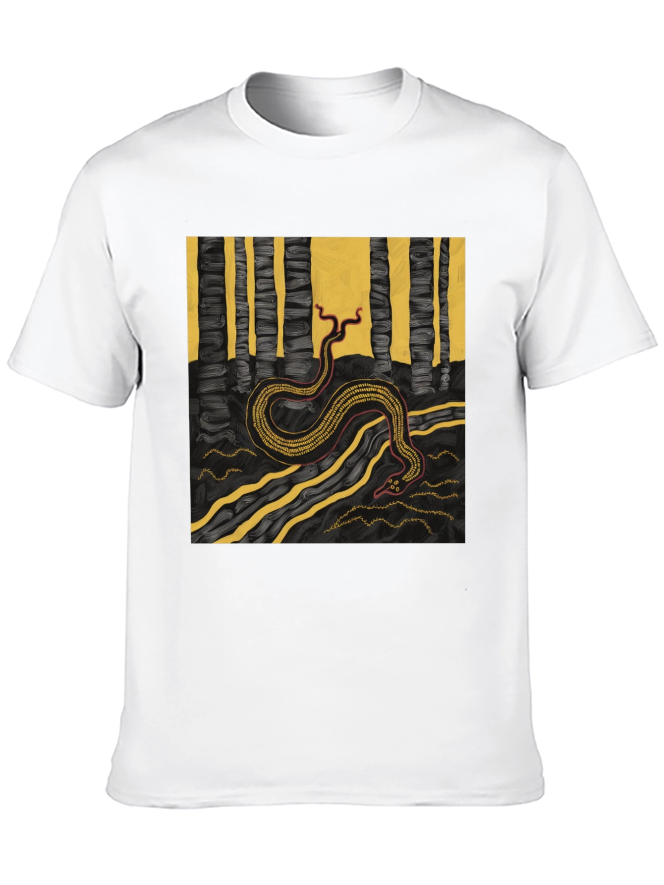 Serpentine Forest Tee - Unique Graphic Print