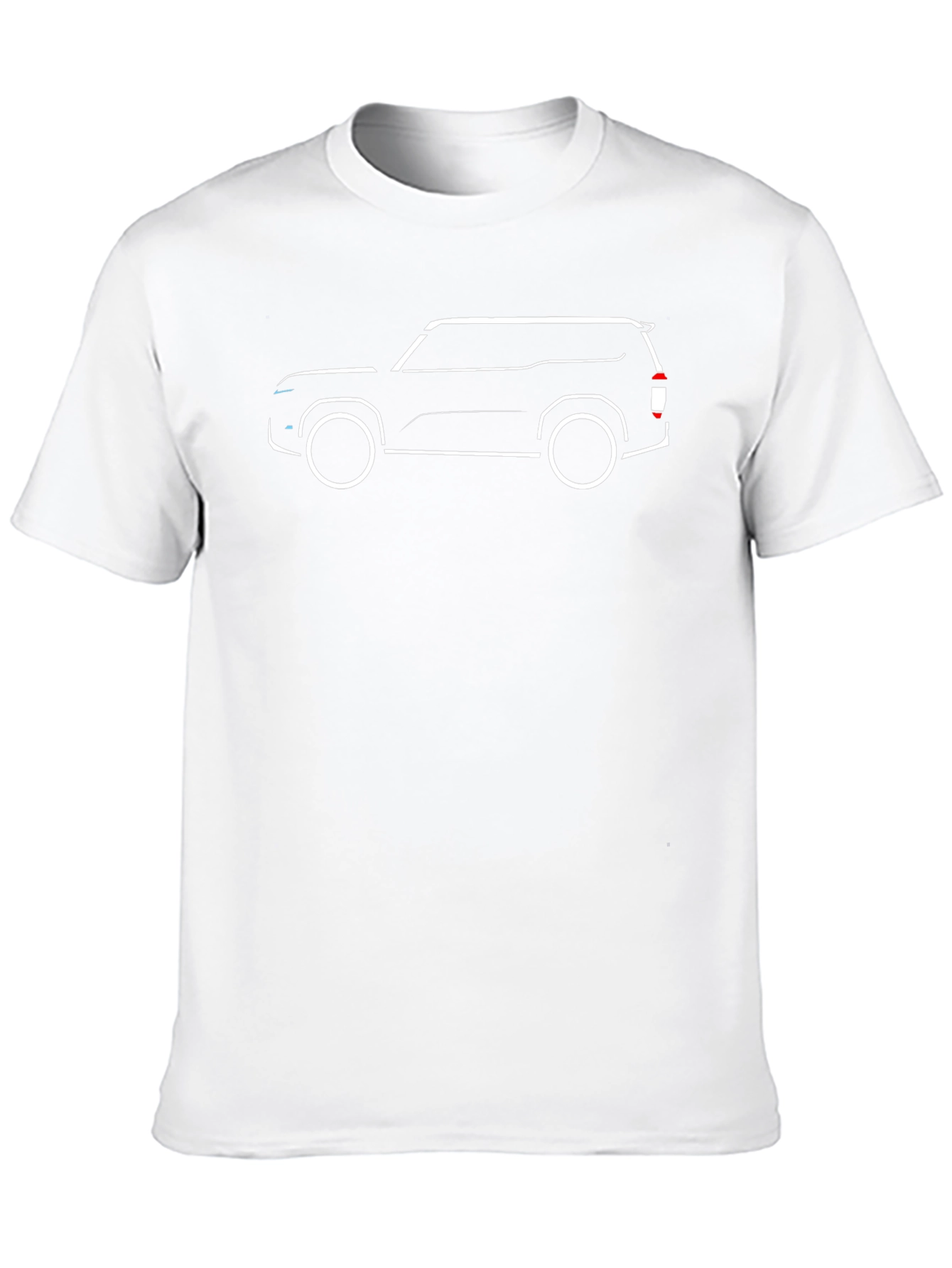 Car Outline Black T-Shirt