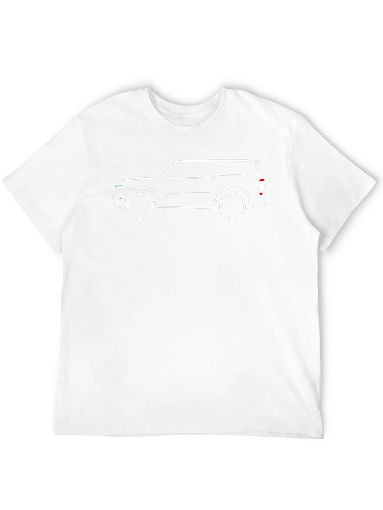 Car Outline Black T-Shirt