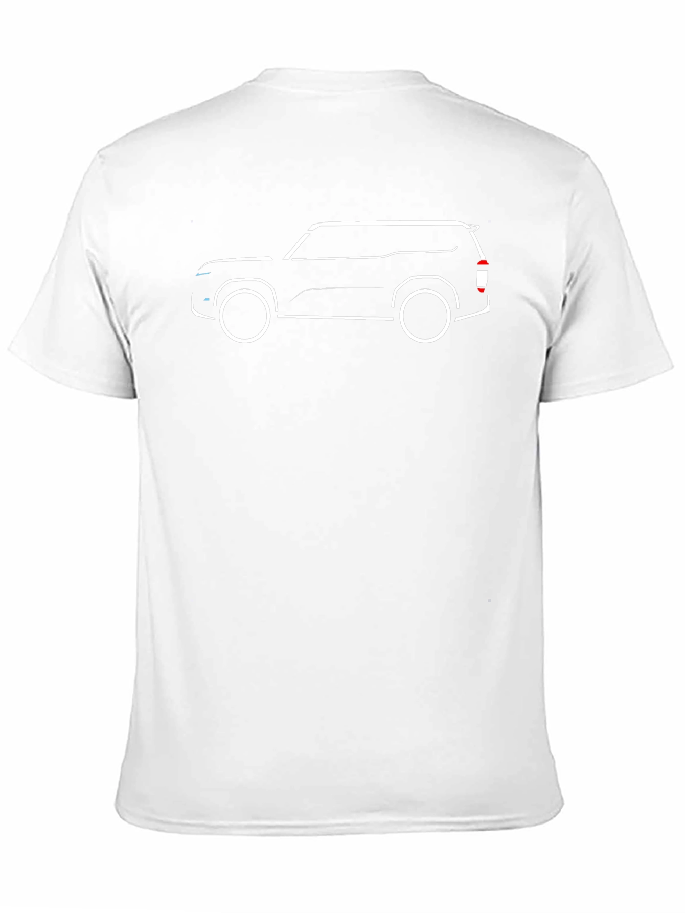 Car Outline Black T-Shirt