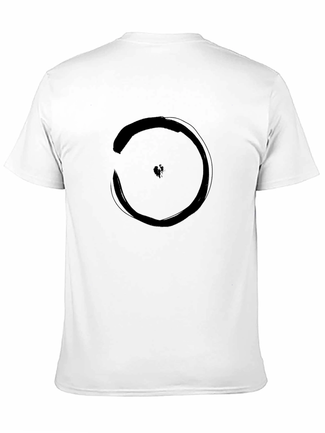 Minimalist Circle Graphic Black T-Shirt