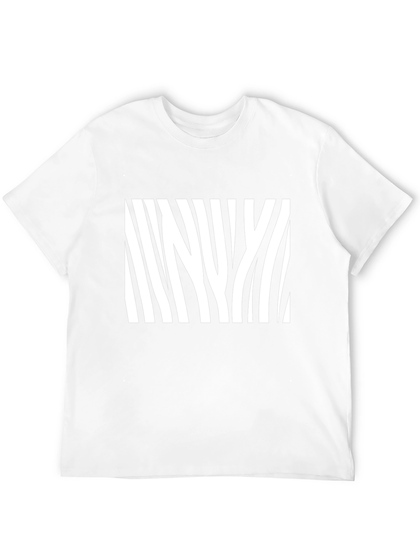 Zebra Stripe Graphic Tee - Mens Black T-Shirt