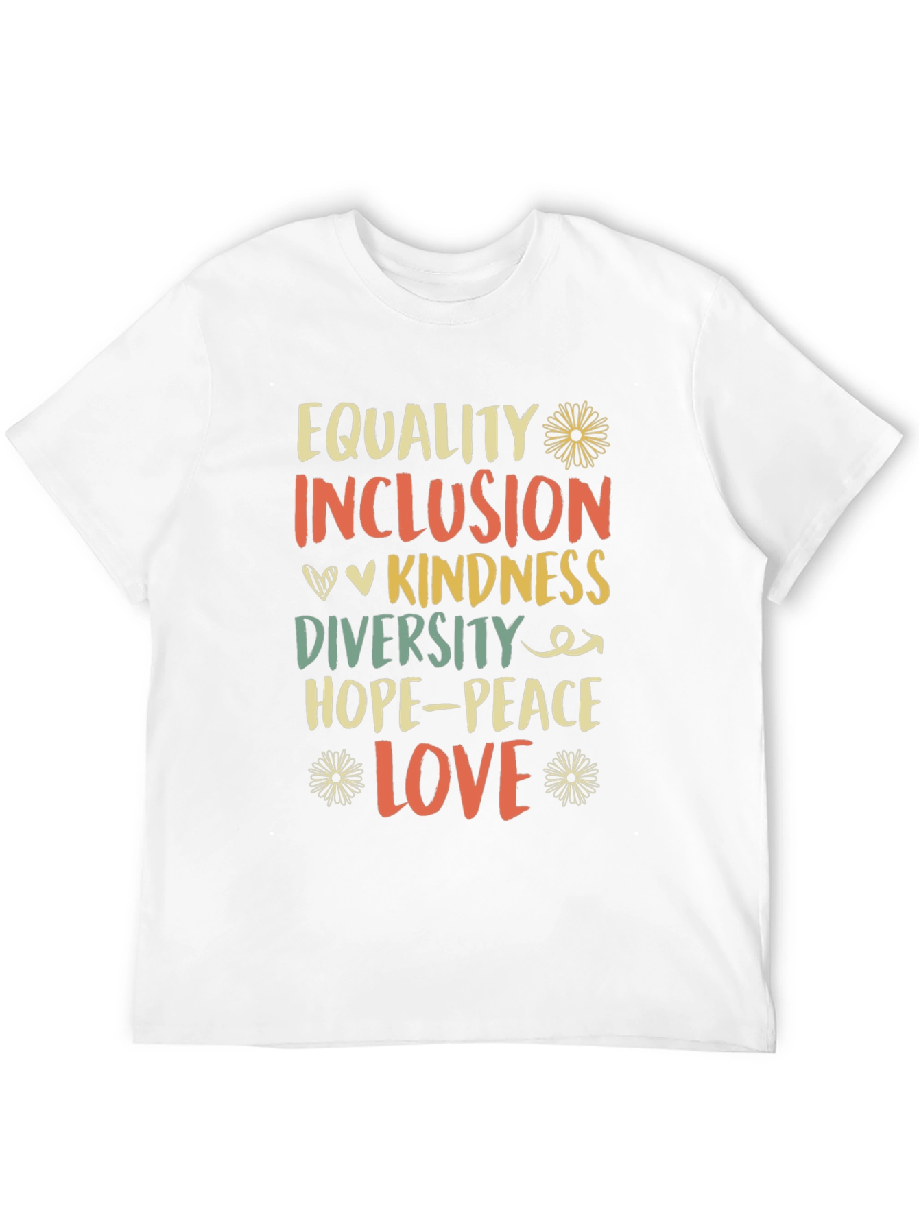 Equality Inclusion Kindness Love Graphic Tee