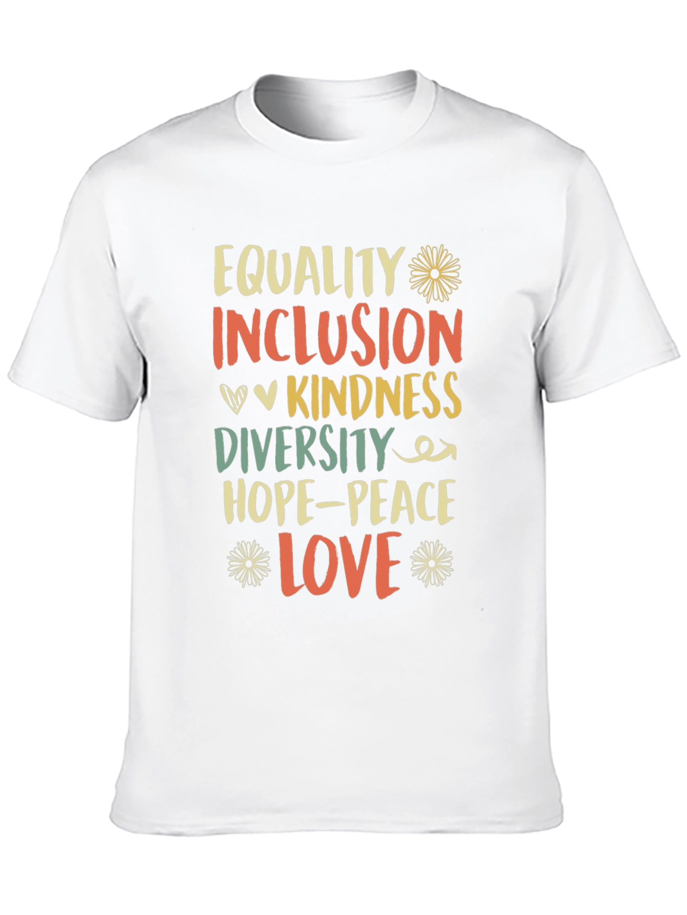 Equality Inclusion Kindness Love Graphic Tee