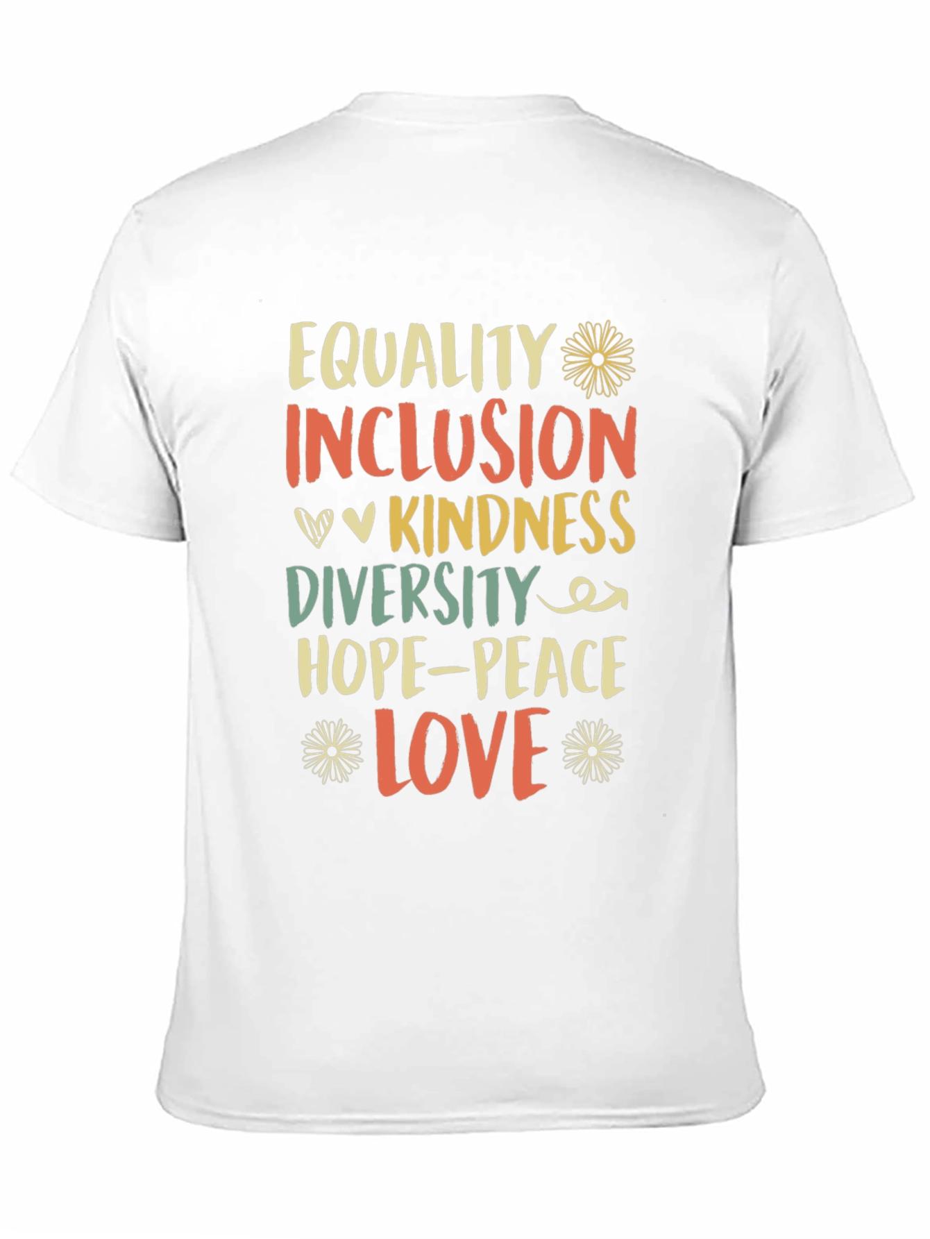 Equality Inclusion Kindness Love Graphic Tee