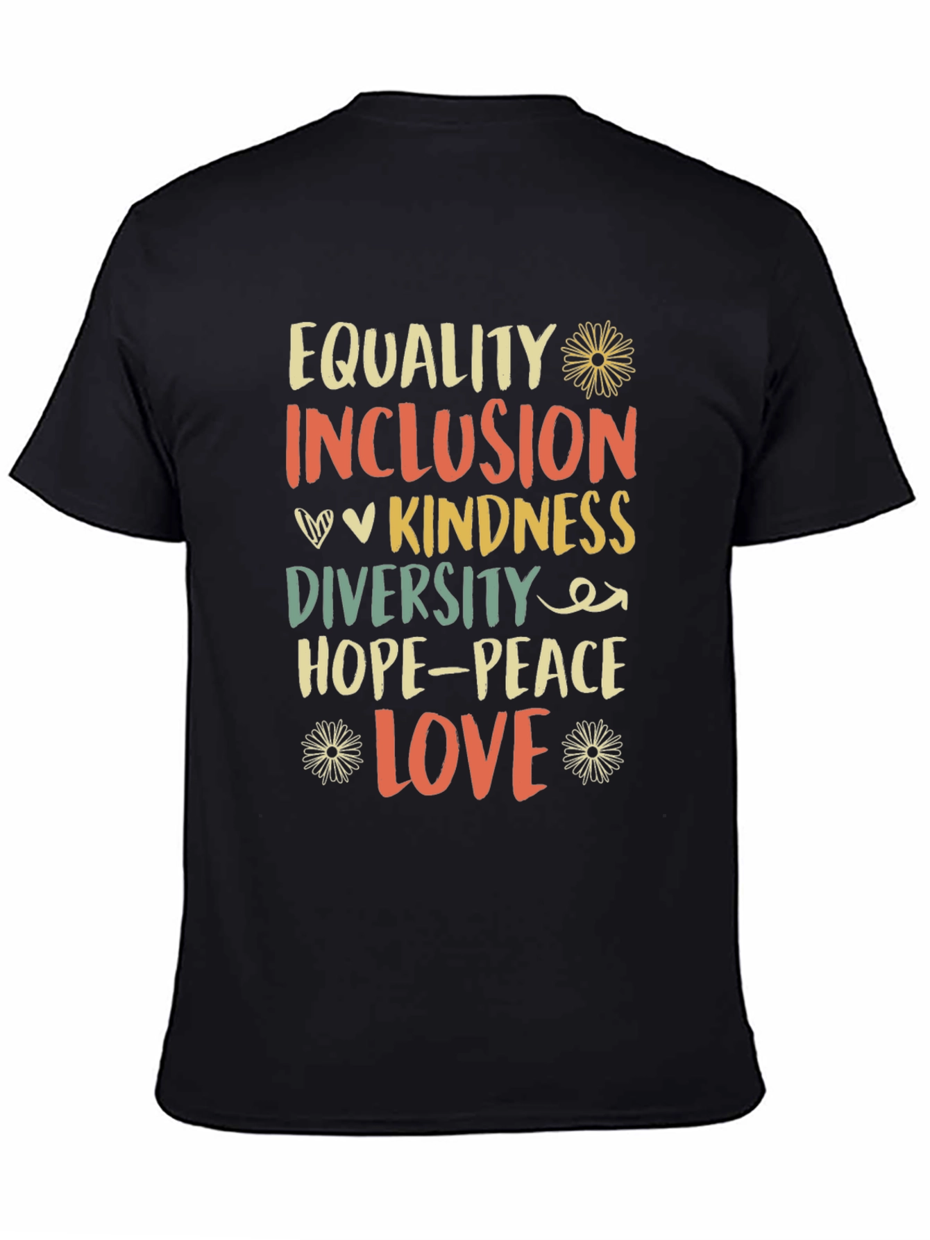 Equality Inclusion Kindness Love Graphic Tee