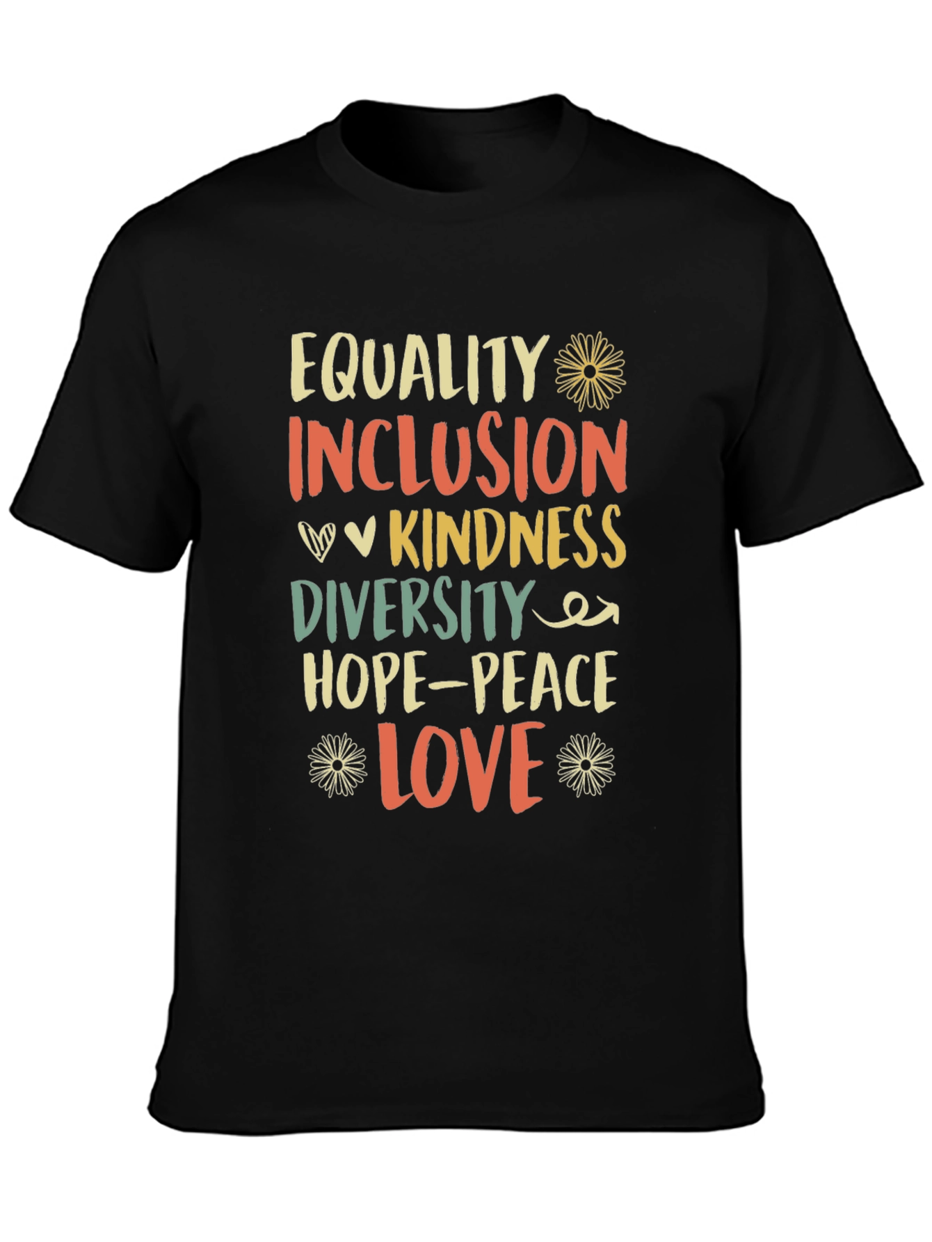 Equality Inclusion Kindness Love Graphic Tee