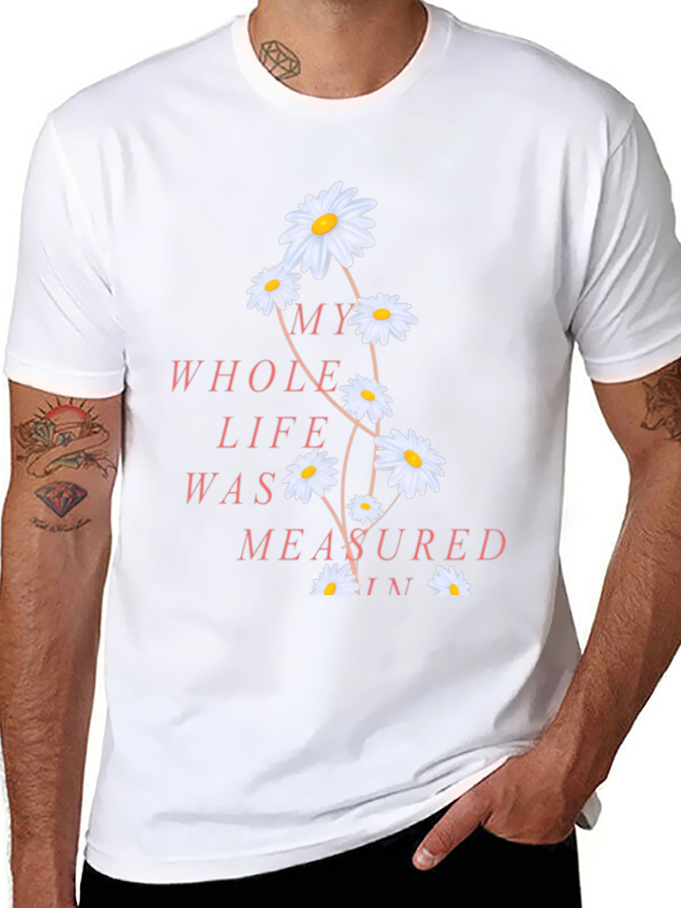 Floral Quote Tee - Measured in Daisies