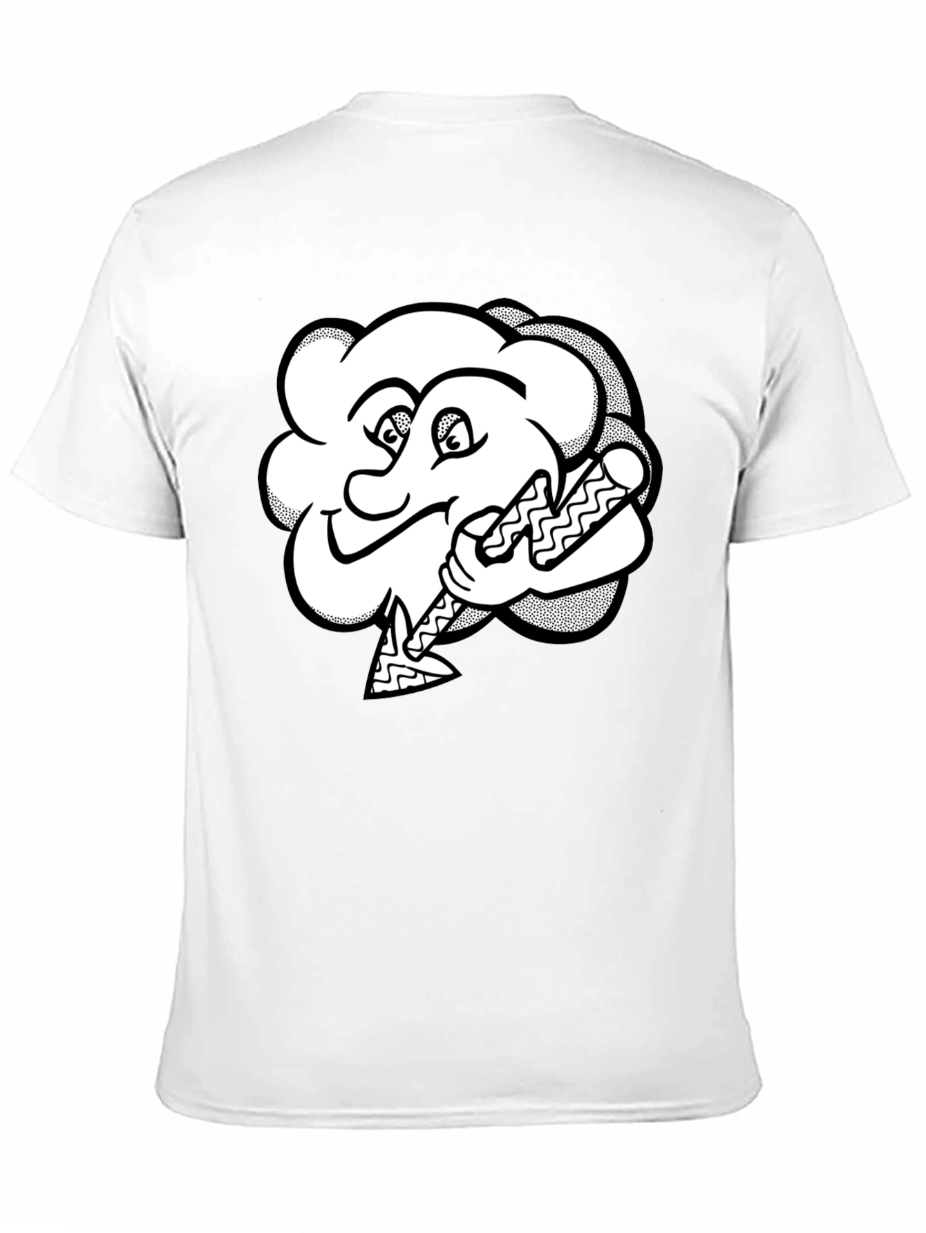 Funny Cartoon Cloud Baseball T-Shirt
