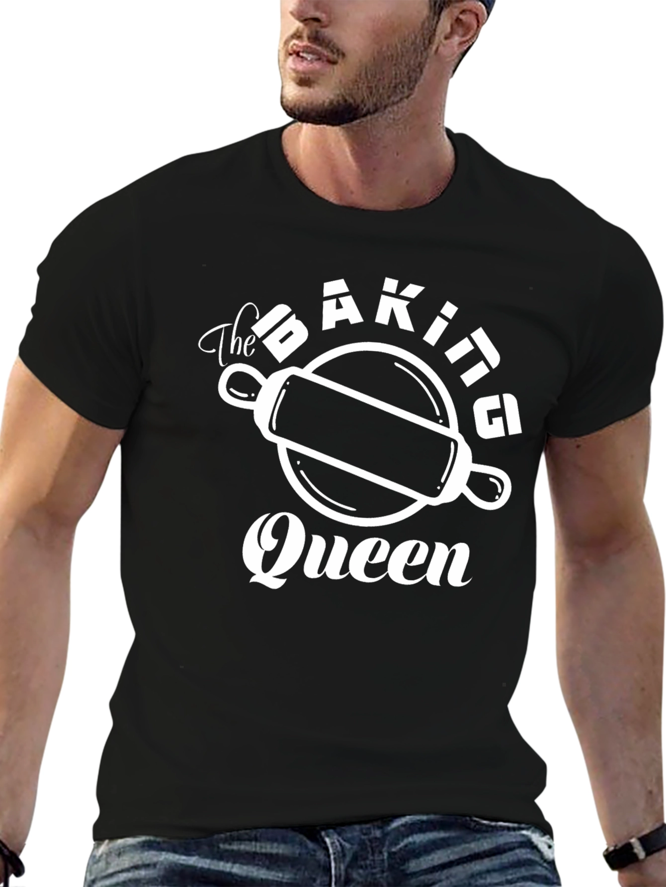 The Baking Queen Black Graphic Tee