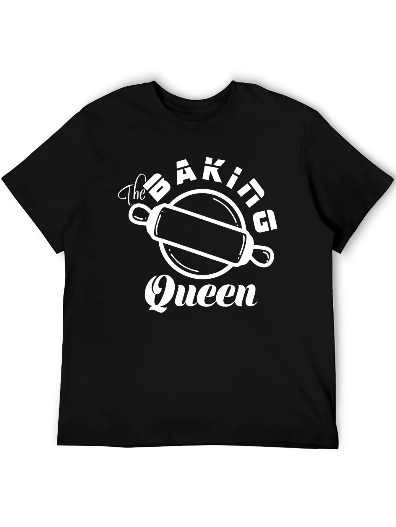 The Baking Queen Black Graphic Tee
