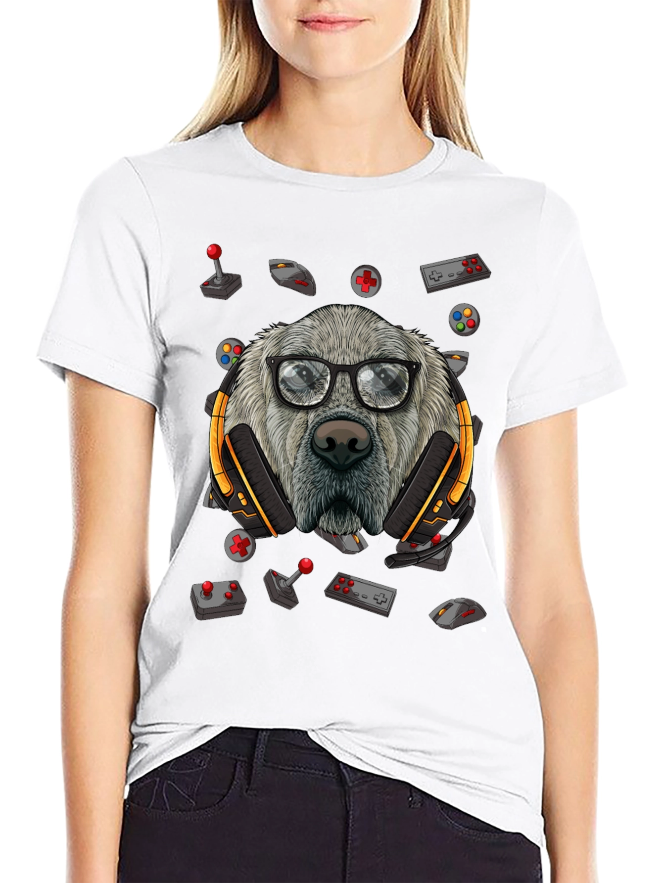 Gamer Dog T-Shirt: Playful & Cool!