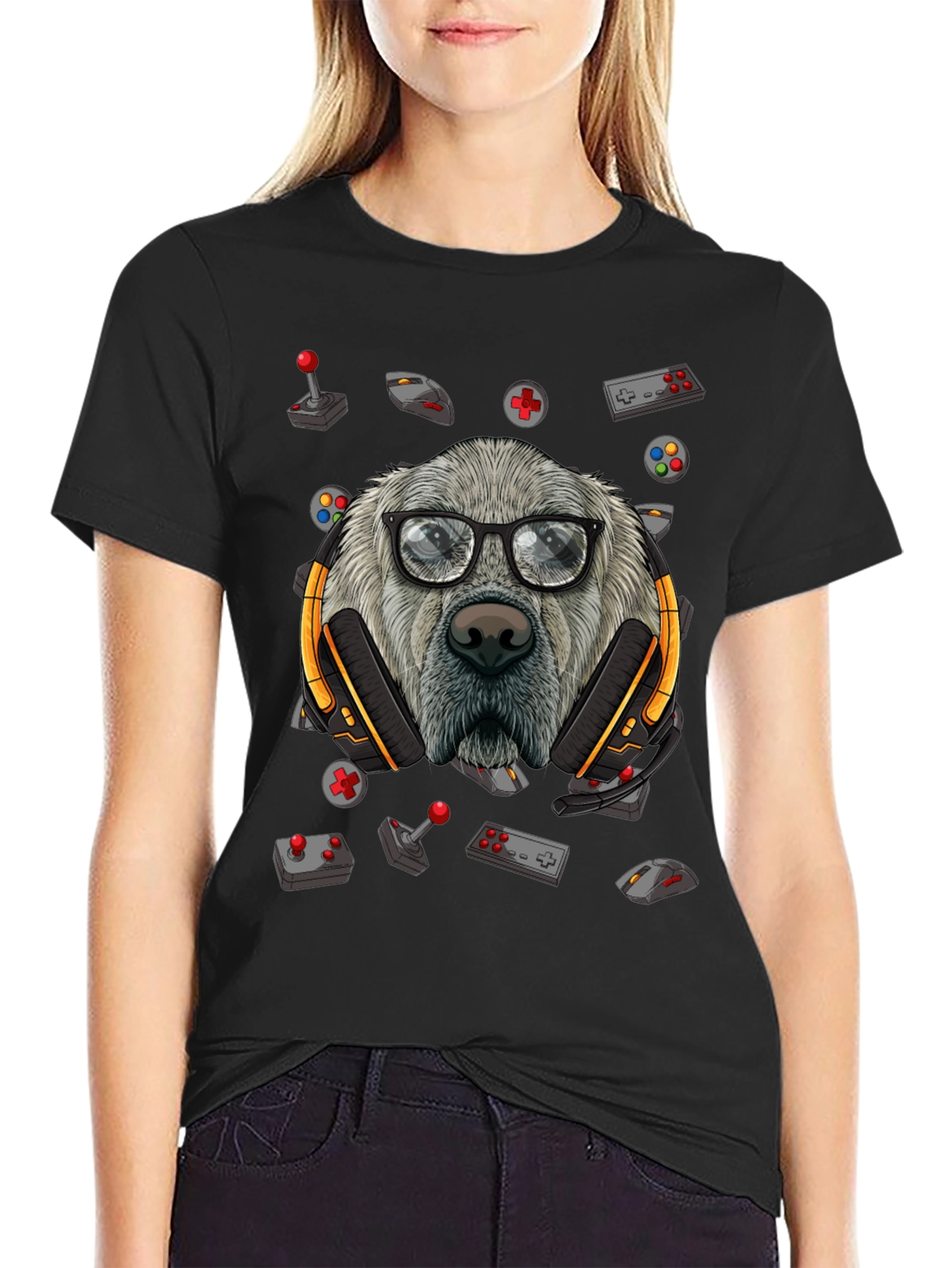 Gamer Dog T-Shirt: Playful & Cool!