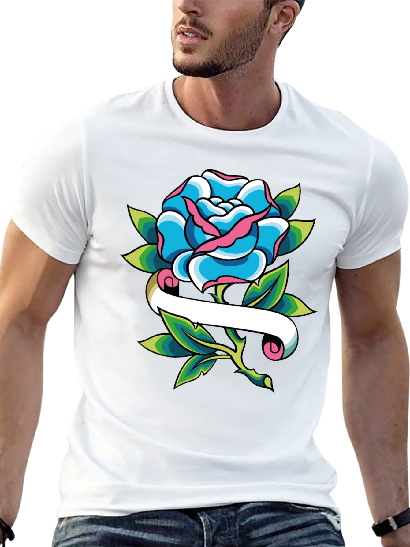 Rose Tattoo T-Shirt - Trendy Graphic Tee