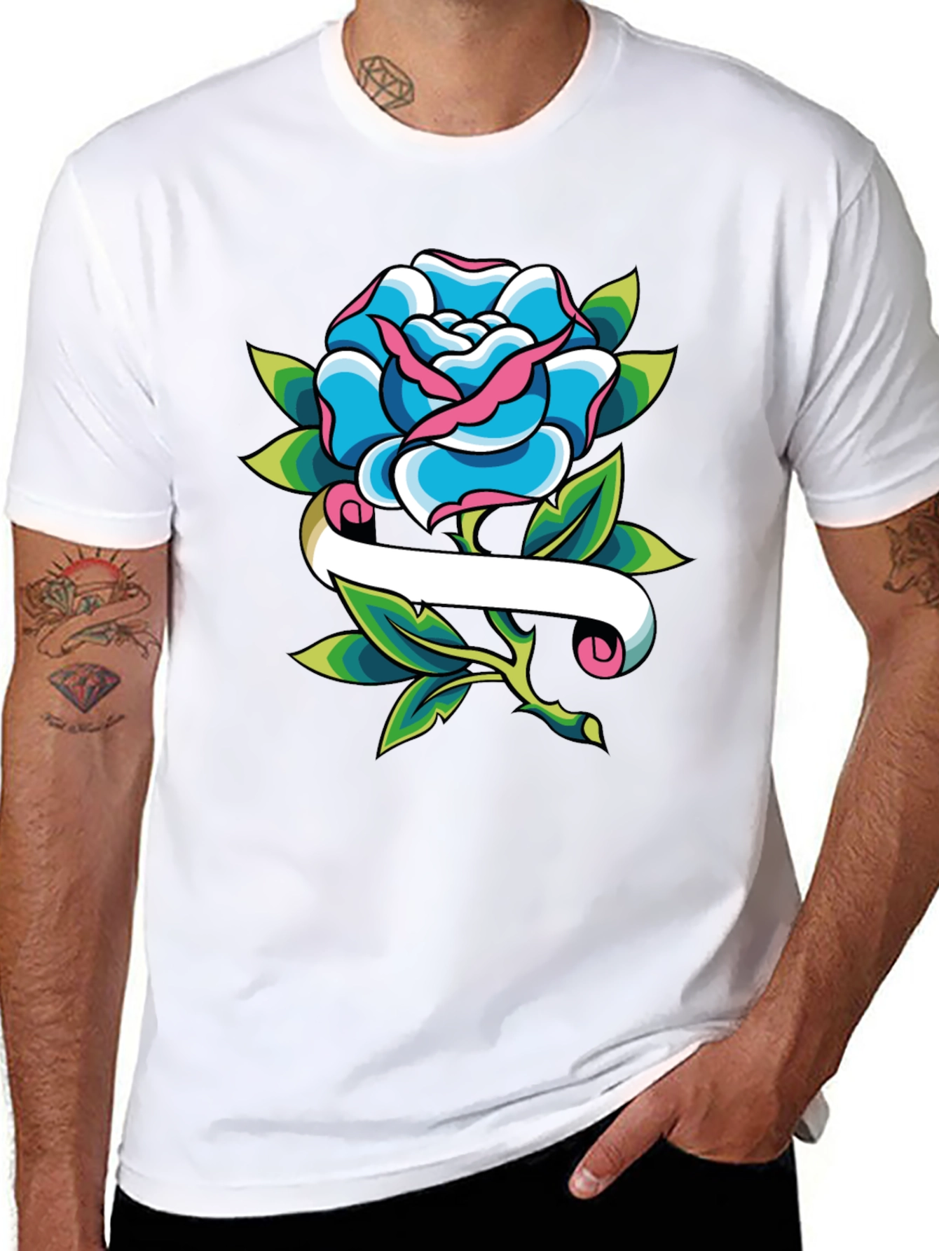 Rose Tattoo T-Shirt - Trendy Graphic Tee
