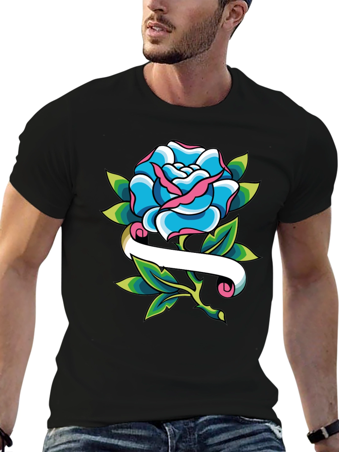 Rose Tattoo T-Shirt - Trendy Graphic Tee