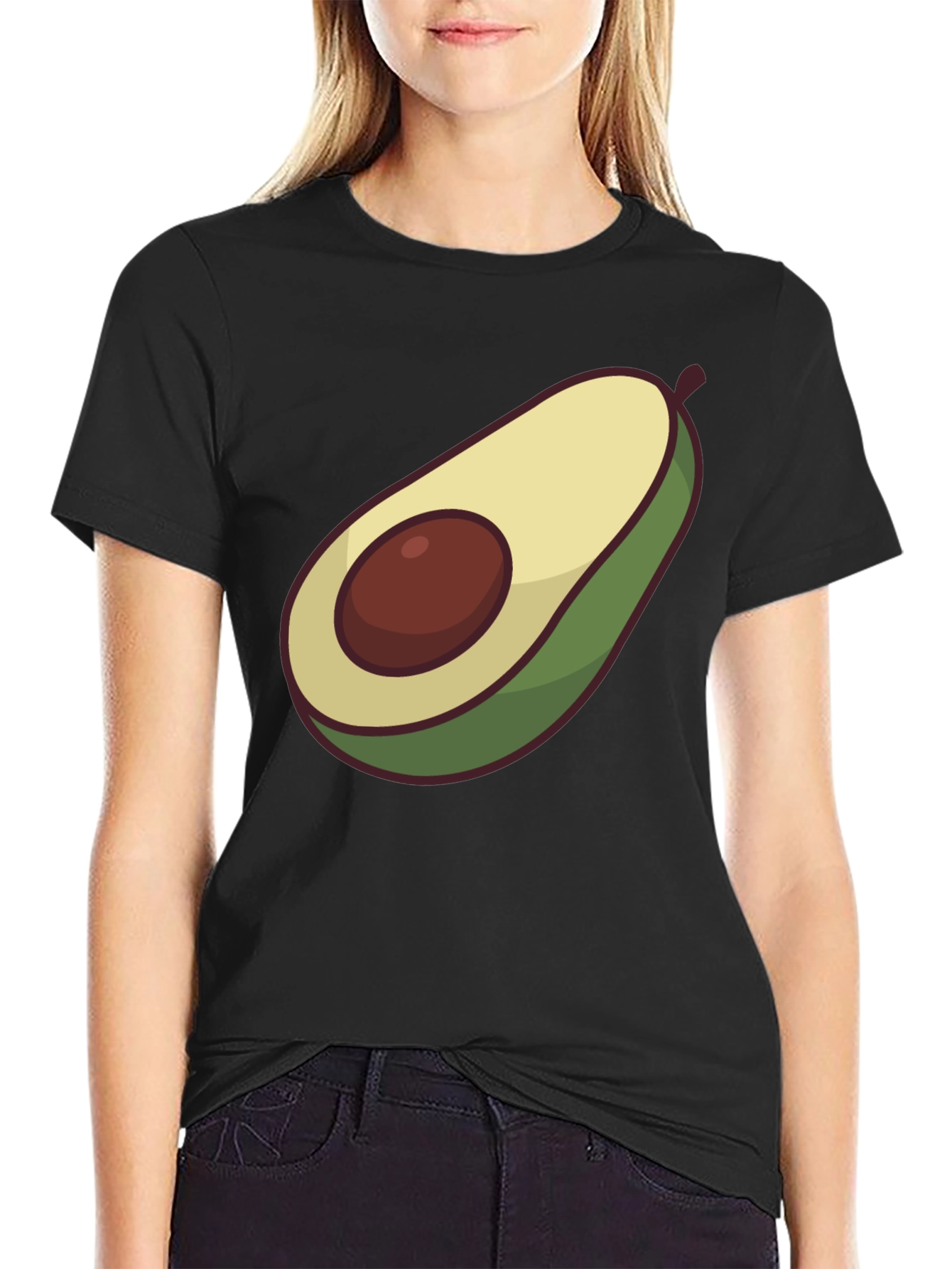 Avocado Graphic Tee - Casual Comfort