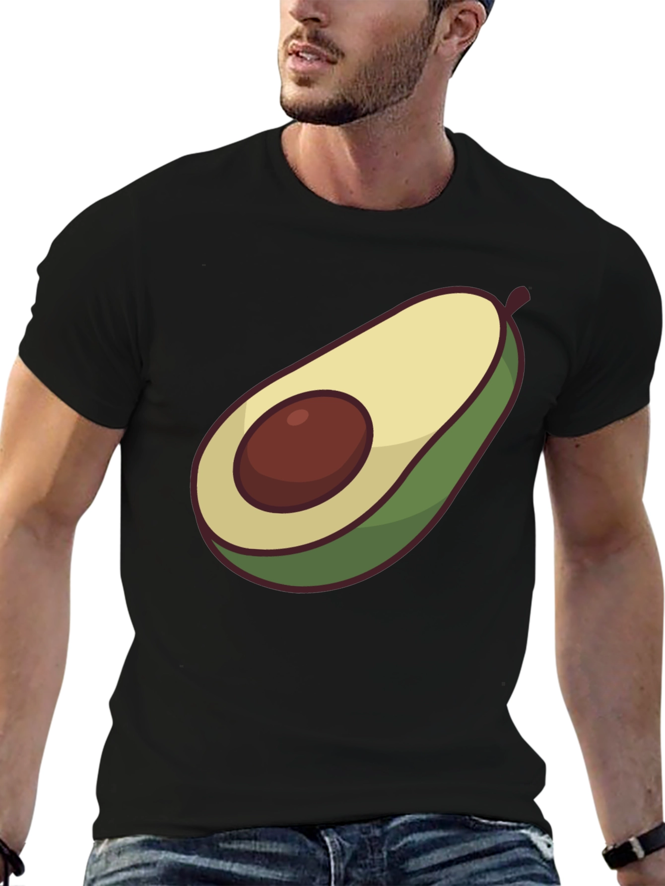 Avocado Graphic Tee - Casual Comfort