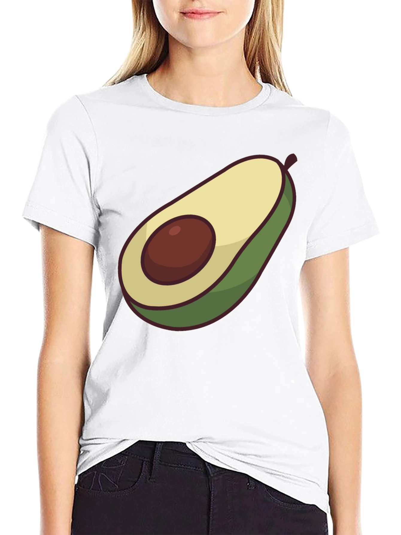 Avocado Graphic Tee - Casual Comfort